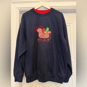 90s CHRISTMAS SWEATER MC SPORTSWEAR GRANDMA 1X CREWNECK UGLY SWEATER